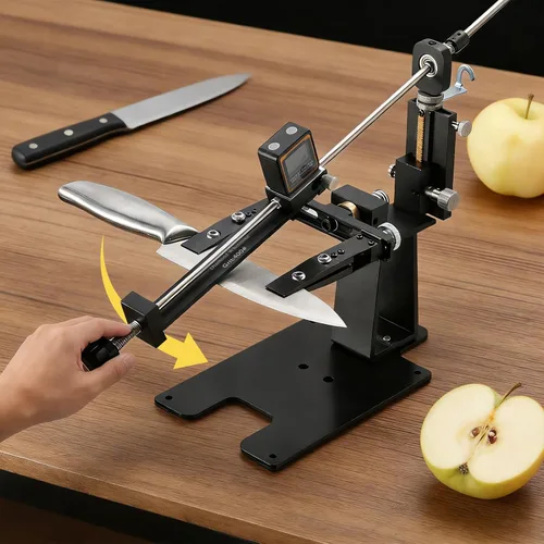Vista 7 de Sistema de afilado de cuchillo de la precisión, sacapuntas de cuchillo Negro