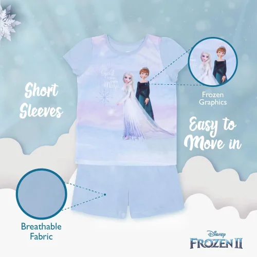 Vista 5 de Disney - Pijamas de algodón ajustados para niña de Frozen
