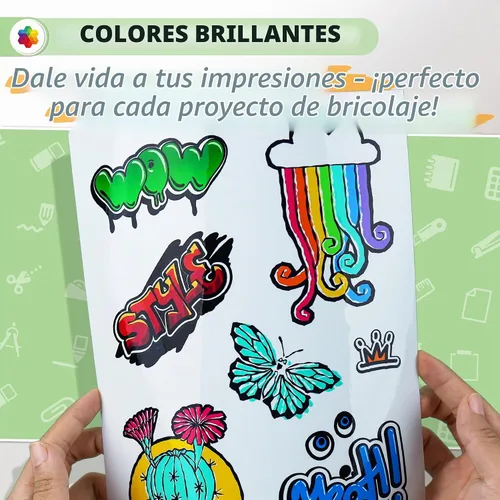 Vista 4 de Koala - Papel adhesivo transparente 95% para impresora de inyección