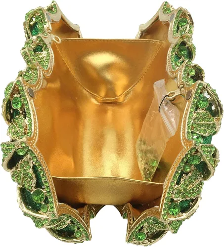 Vista 5 de Elegante bolso de mano de flores para mujer, bolso de cristal y bolsos de mano