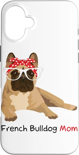 Vista 23 de French Bulldog Mom Bandana Womens Frenchie Case for iPhone 17