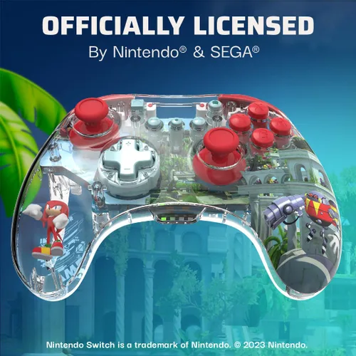 Vista 5 de PDP REALMz Wireless Controller for Nintendo SwitchOLED - Sonic Superstars Knuckles Sky Sanctuary Zone