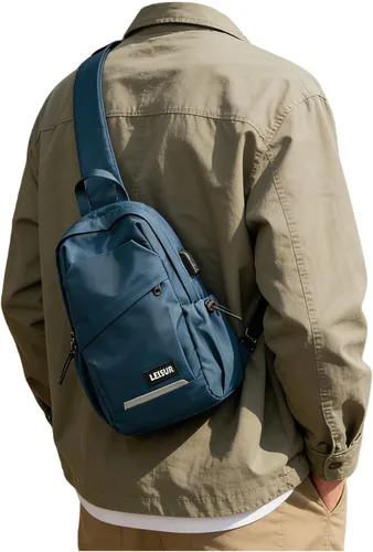 Vista 11 de SEAFEW - Mochilas tipo bandolera tácticas, Negro, Mochilas Sling