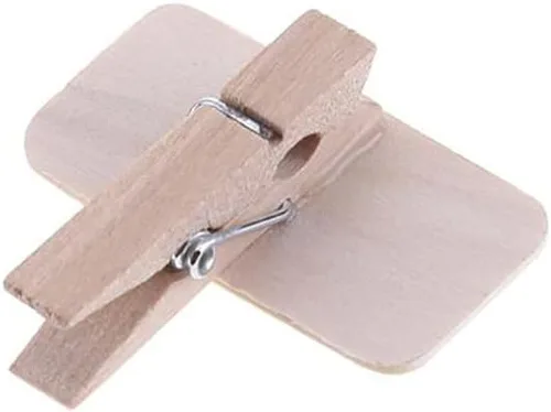 Vista 4 de 10 clips de pizarra de madera, clips de letrero de tablero de mensajes borrables, clips de pizarra de madera, clips de pizarra de madera para tomar