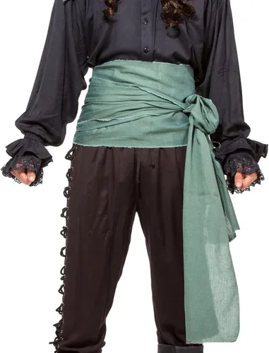 Vista 26 de ThePirateDressing Disfraz de pirata medieval renacentista para Halloween, banda grande