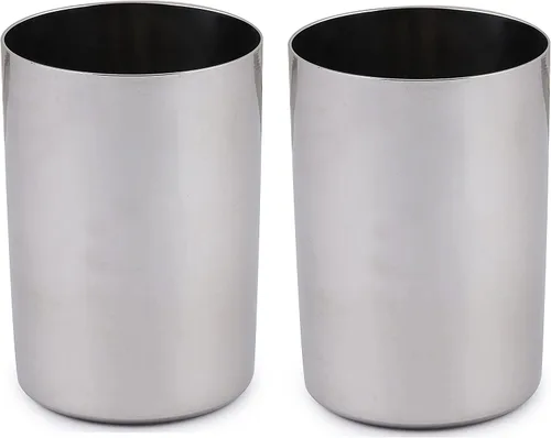 Vista 2 de Vasos de acero inoxidable de 10 onzas, vasos irrompibles de metal irrompibles para bar, hogar, restaurante (4)