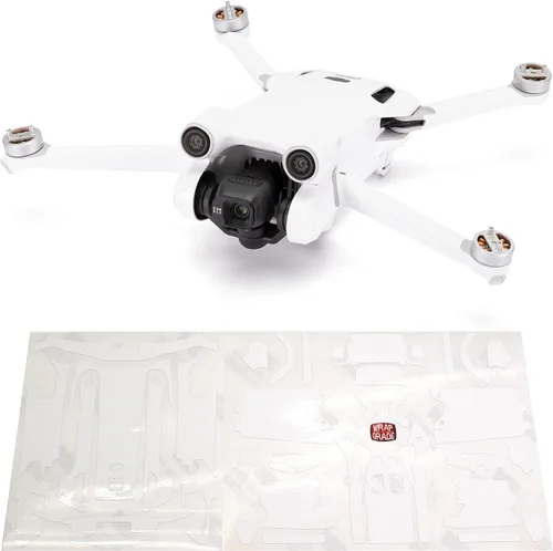 Vista 10 de WRAPGRADE Pegatinas de piel compatibles con DJI Mini 3 Pro Unidad principal (verde militar)