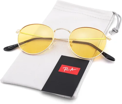Vista 8 de Pro Acme Gafas de sol polarizadas de metal redondas pequeñas para mujer, estilo retro