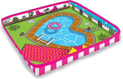 Vista 8 de Caja ZipBin con cierres para guardar hasta 40 Barbies; se puede utilizar como casa de muñecas, caja de guardado y alfombra para jugar