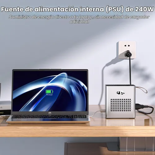 Vista 5 de NIMO Caja de tarjeta gráfica externa, AMD Radeon RX 7600M XT para portátil