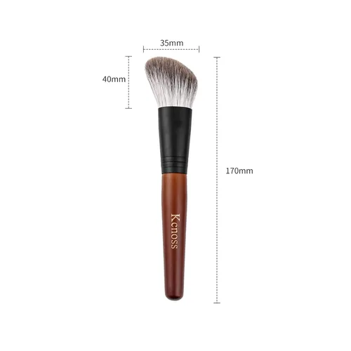 Vista 7 de Brocha de contorno para brochas de maquillaje facial en polvo, contorno y definición, perfecto para polvo de contorno, rubor, bronceador