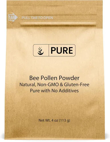 Vista 6 de PURE ORIGINAL INGREDIENTS Polvo de polen de abeja, 1 libra, sin rellenos, suplemento sin diluir