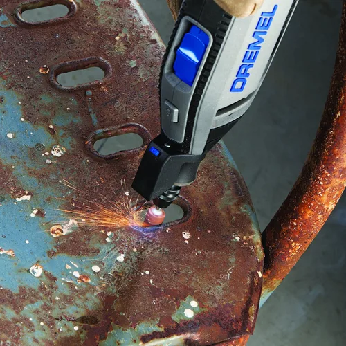 Vista 4 de Dremel Kit de herramientas rotativas 4300 con luz LED + accesorio de enrutador de inmersión Dremel 335