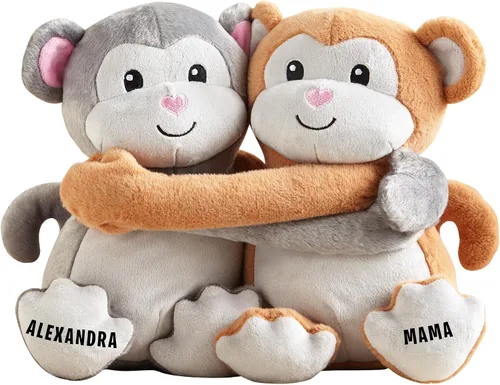 Vista 11 de Let's Make Memories - Pijama de peluche (personalizable), ideal para siestas, 12” de alto, 100% poliéster Hop 'N Cuddle Bunny