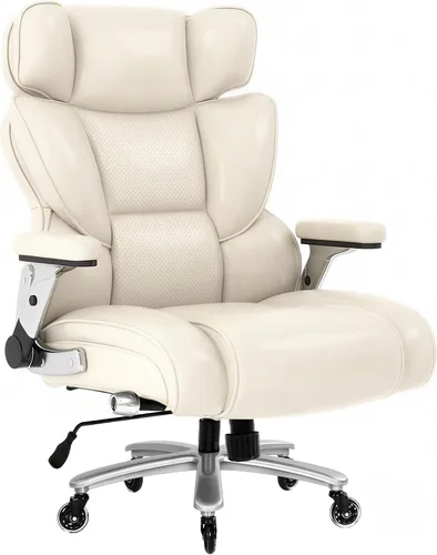 Vista 4 de FLEXISPOT Silla de oficina grande y alta de 600 libras para personas pesadas, silla de escritorio de computadora resistente con soporte lumbar