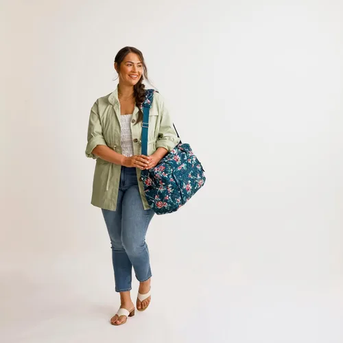Vista 5 de Vera Bradley Bolsa de viaje Grand Weekender de algodón