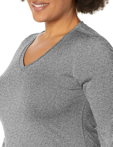 Vista 3 de Hanes Camiseta Sport Cool Dri Performance para mujer, manga corta o larga