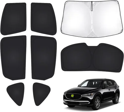 Vista 33 de T TGBROS Parasol para parabrisas para BMW X1 F48 2016 2017 2018 2019 2020 2021 2022 para ventana de automóvil, con bloqueo UV grueso y opaca