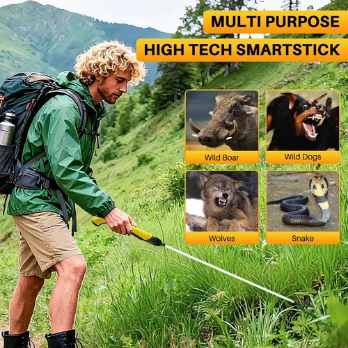 Vista 7 de Cattle Prod, Bastón Taser de Material Duradero Mejorado, Batería de Ultra Larga Duración, IP45, Adecuado para Ganadería Moderna y Bastón de Defensa