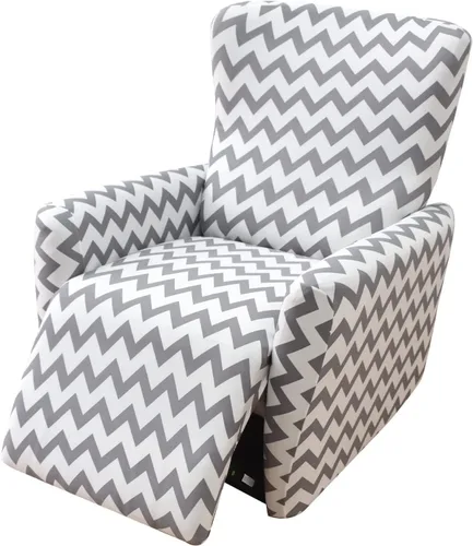 Vista 24 de Fundas para silla reclinable para silla reclinable, 4 piezas, funda para sofá reclinable con bolsillos, funda elástica antideslizante y reclinable