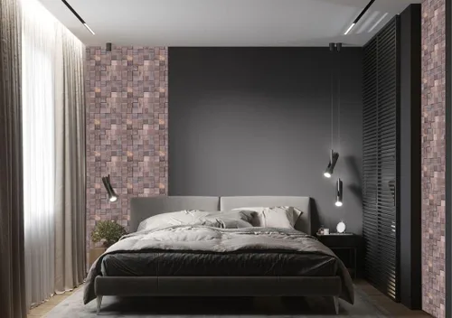 Vista 6 de Alenor Tessera Ice - Paneles de pared de madera 3D de 5.80 pies cuadrados, juego de paneles de madera natural recuperada, ajuste sin costuras, Hielo