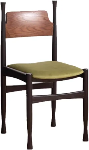 Vista 24 de Sillas de comedor, modernas sillas de comedor de madera, silla de cocina tapizada, taburete sin brazos de granja, silla ocasional para cocina, sala