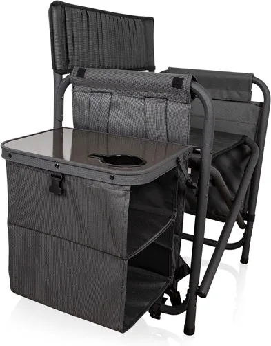 Vista 6 de Picnic Time Fusion – Silla plegable, Gris/Negro