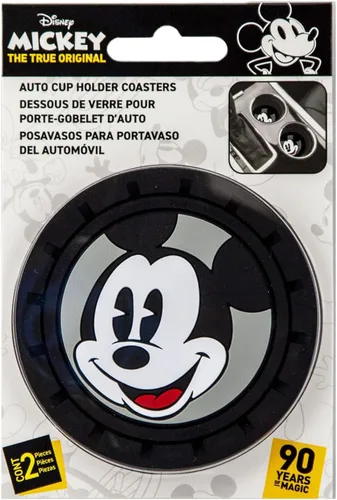 Vista 2 de Plasticolor 001968R01 Disney Mickey Mouse - Posavasos para automóviles, camiones o SUV