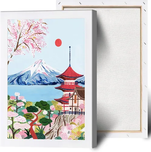 Vista 20 de Viokalt Escena Vintage de la Ciudad Prohibida de Beijing Paisaje de Viaje Arte de Pared Funki Paisaje de Ciudad China Cuadros Antiguos Pintura