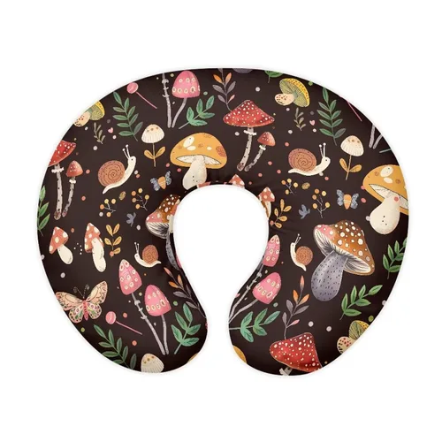 Vista 16 de Nursing Pillow Cover Stretchy Autumn Mushroom Ombre Cover for Breastfeeding Pillows Nursing Pillow Case for Newborn Fits the Original Support Pillow