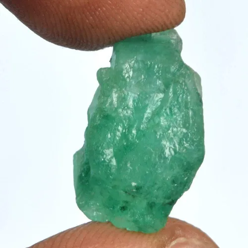 Vista 2 de GEMHUB Natural Rough Emerald Raw Uncut Green Beryl Loose Gemstone Single Verde 10.5 quilates