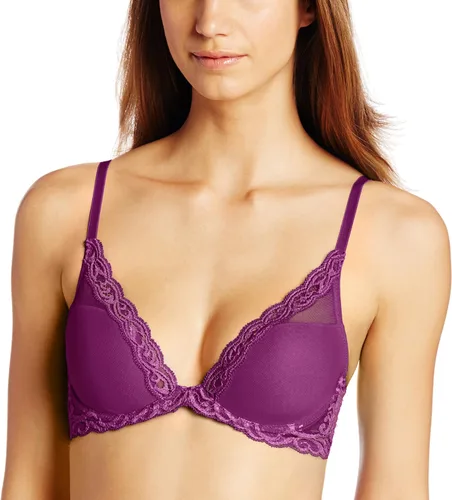 Vista 28 de Natori - Sujetador de encaje para mujer con inmersión, diseño de plumas Cafe