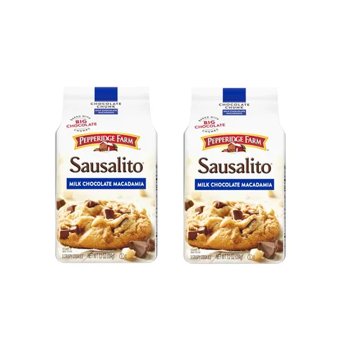 Vista 12 de Pepperidge Farm Tahoe Galletas crujientes de chocolate blanco y nuez de macadamia, bolsa de 7.2 onzas (8 galletas)