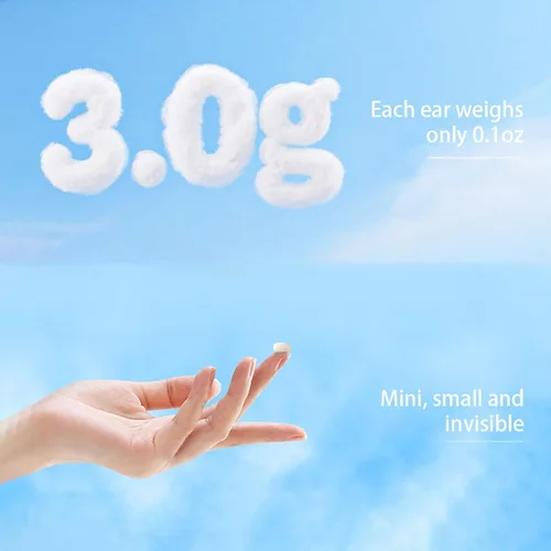 Vista 4 de Small Mini Invisible Sleep Earbuds Headphones for Side Sleepers, Low Profile Comfortable Flat Tiny Micro Hidden Discreet Smallest Wireless Bluetooth