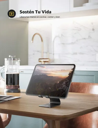 Vista 3 de Lamicall - Soporte para tablet, soporte para escritorio - Soporte de escritorio de tableta ajustable multi-ángulo, compatible con iPad Pro 11, 12.9