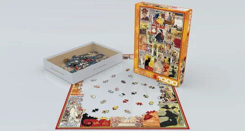 Vista 3 de EuroGraphics Ópera y teatro Vintage Collage Puzzle (1000 piezas) (6000-0935)