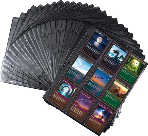 Vista 19 de Monster Binder - Álbum de tarjeta coleccionables, 9 bolsillos para tarjetas, retiene 360 de Yugioh, Magic, y Pokémon, Matte Teal Verde azulado mate
