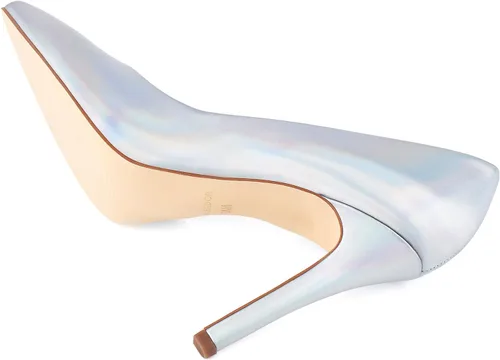 Vista 2 de JENN ARDOR - Zapatos de tacón de aguja alto para mujer - Punta cerrada fina, diseño clásico de meter, zapatos de vestir