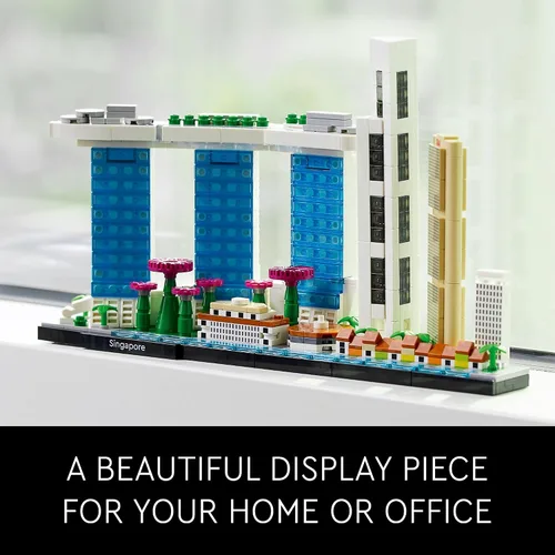 Vista 6 de LEGO Architecture Singapore 21057 - Juego de construcción, colección Skyline, modelo de construcción de arquitectura para decoración del hogar