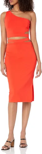Vista 3 de The Drop Women's Valentina Cropped One-Shoulder Cut-Out Sweater Top