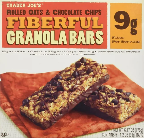Vista 4 de 2 Cajas Trader Joe's - Barras de granola enroladas y chispas de chocolate, 0.32 oz de fibra