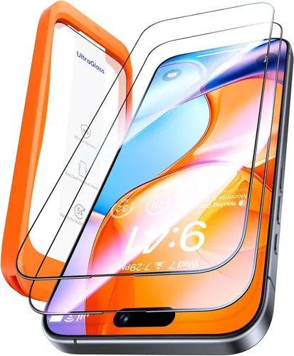 Vista 11 de UltraGlass UNBREAK TOP 9H+ - Protector de pantalla de vidrio para iPhone 12 Pro Max [grado militar inastillable y máxima durabilidad] Vidrio