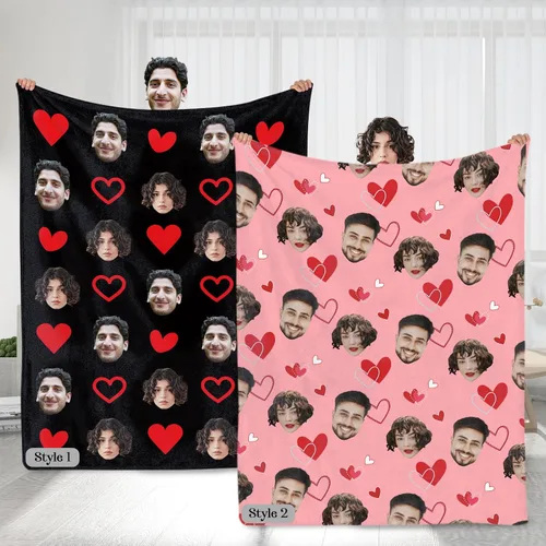 Vista 18 de Manta personalizada con fotos, texto, regalos personalizados para parejas, mantas con mis propias fotos, mantas con fotos personalizadas para niños