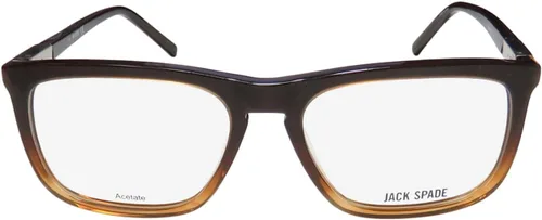 Vista 3 de Jack Spade Holmes Mens/Womens Designer Full-Rim Flexible Hinges Brand Name Comfortable Collectible Eyeglasses/Spectacles Marrón/Bronceado/Desvanecido