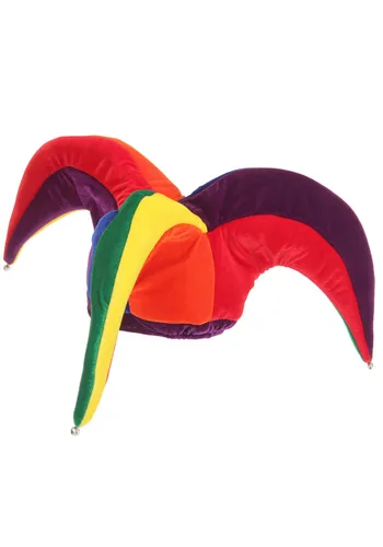 Vista 4 de Sombrero de Bufón Multicolor para Disfraz