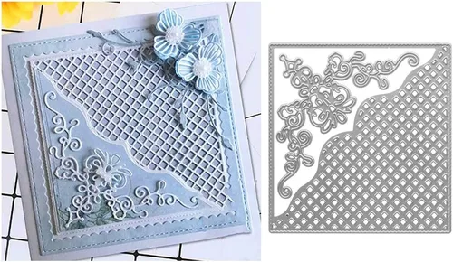 Vista 9 de Troqueles de corte de fondo de nube de metal, troqueles en relieve para tarjetas en relieve, plantillas para hacer tarjetas, álbumes de recortes