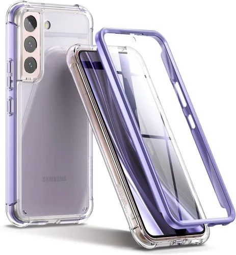 Vista 11 de SURITCH Funda transparente para Samsung Galaxy S22+ Plus de 6.6 pulgadas (solo protector de pantalla), [protector de pantalla integrado] carcasa