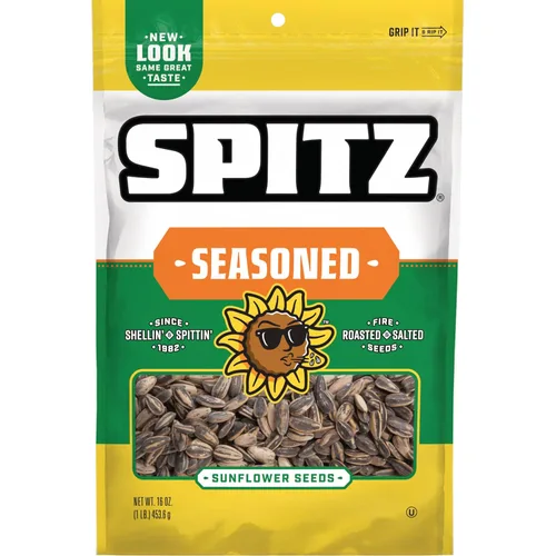 Vista 12 de Spitz Semillas de calabaza, pimienta agrietada, bolsa de aperitivos de 4 onzas