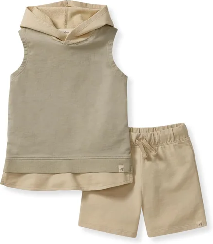 Vista 22 de Burt's Bees Baby conjunto de camisa y pantalón para bebé niño, conjunto de camiseta de manga larga y pantalón, 100% algodón orgánico Lavado de ácido