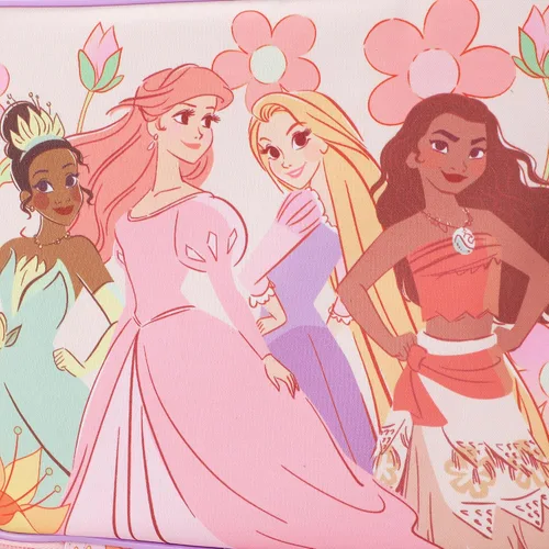 Vista 7 de Kit de almuerzo de personajes de princesas de Disney en estampado floral de 8 pulgadas